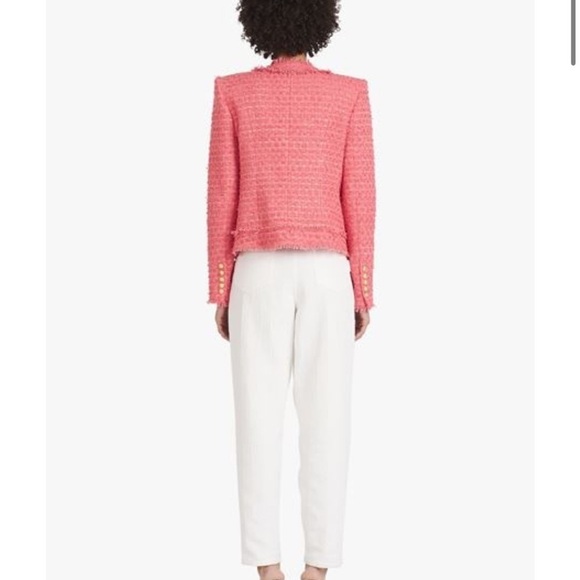 Balmain Salmon pink tweed jacket - Picture 6 of 6